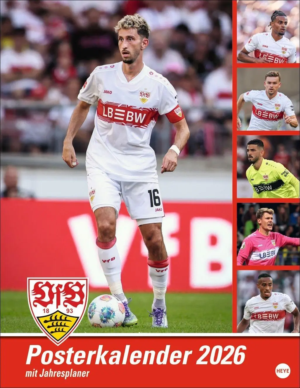 Cover: 9783756410156 | VfB Stuttgart Posterkalender 2026 | Heye | Kalender | Spiralbindung Cover: 9783756410156 | VfB Stuttgart Posterkalender 2026 | Heye | Kalender | Spiralbindung