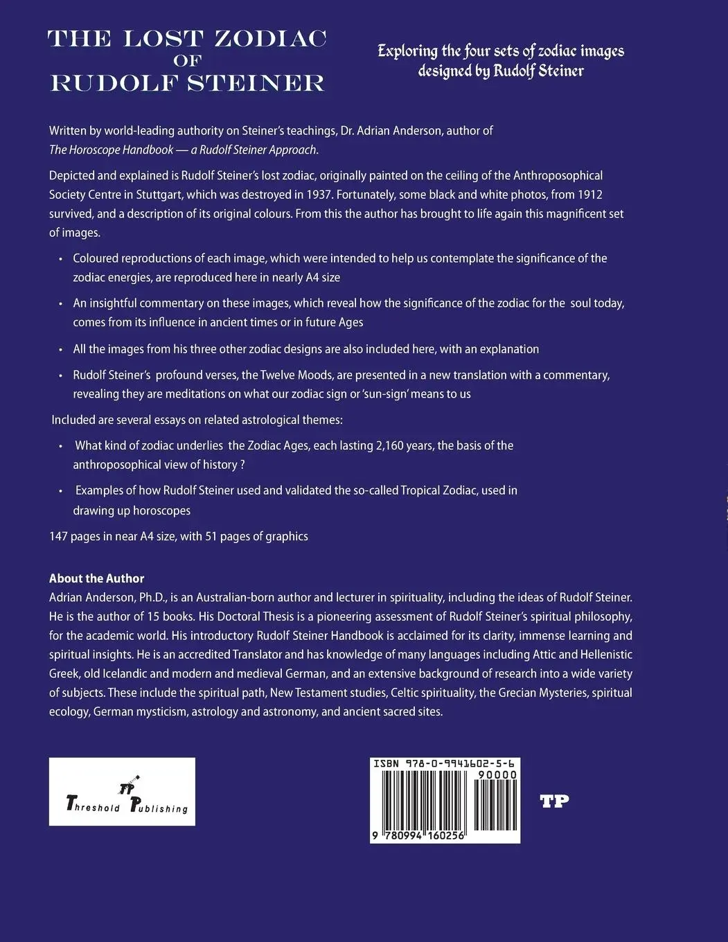 Rückseite: 9780994160256 | The Lost Zodiac of Rudolf Steiner: Exploring the four sets of...