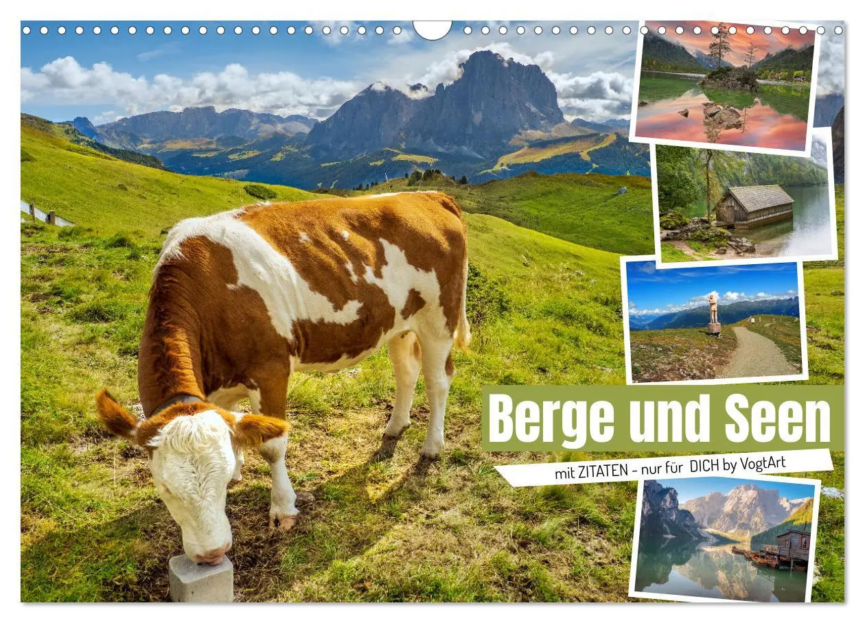 Cover: 9783457590256 | Berge und Seen, mit Zitaten - nur für Dich by VogtArt (Wandkalender...