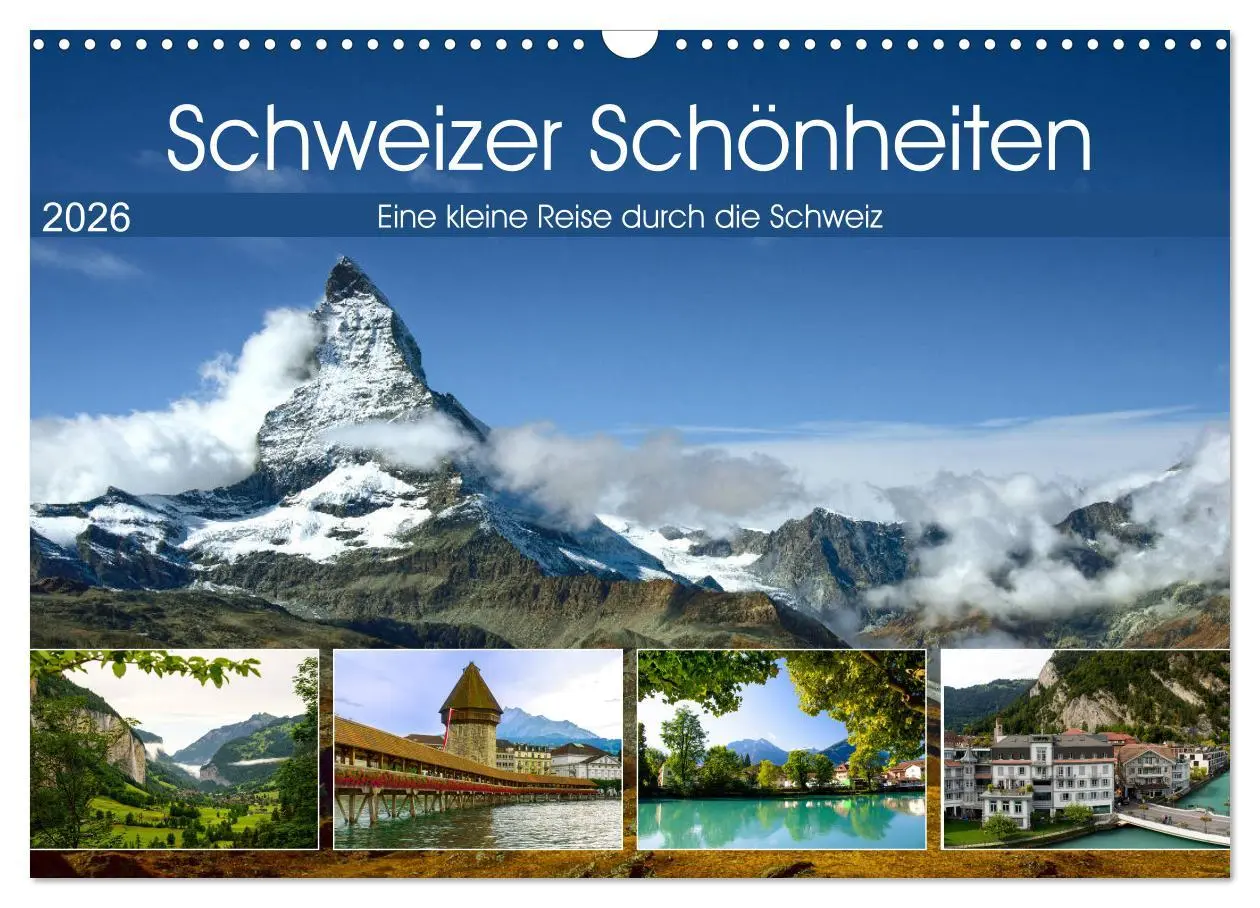 Cover: 9783457730256 | Schweizer Schönheiten (Wandkalender 2026 DIN A3 quer), CALVENDO...