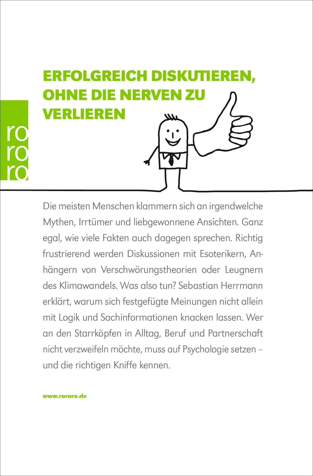 Rückseite: 9783499620256 | Starrköpfe überzeugen | Sebastian Herrmann | Taschenbuch | 224 S.