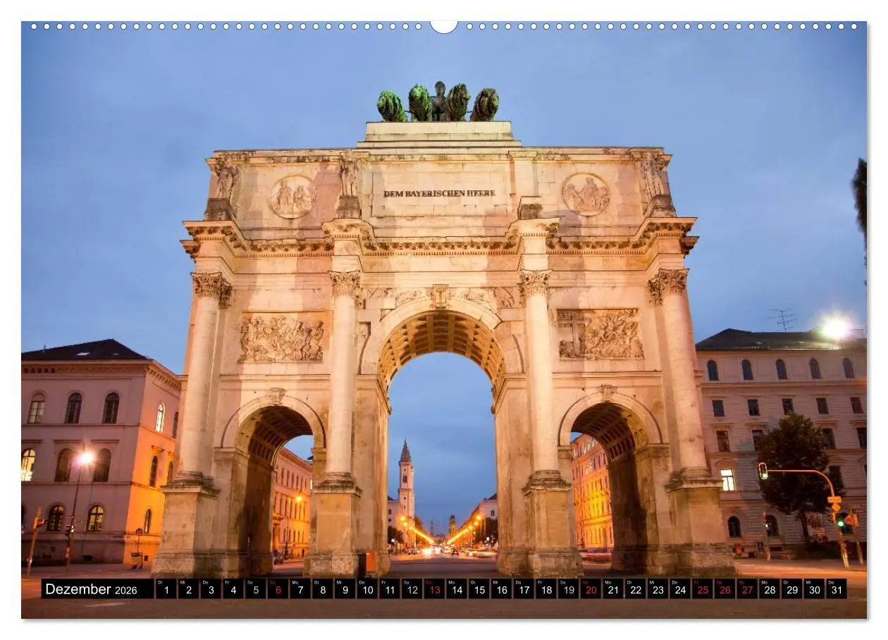 Bild: 9783516130256 | Landeshauptstadt München (hochwertiger Premium Wandkalender 2026...