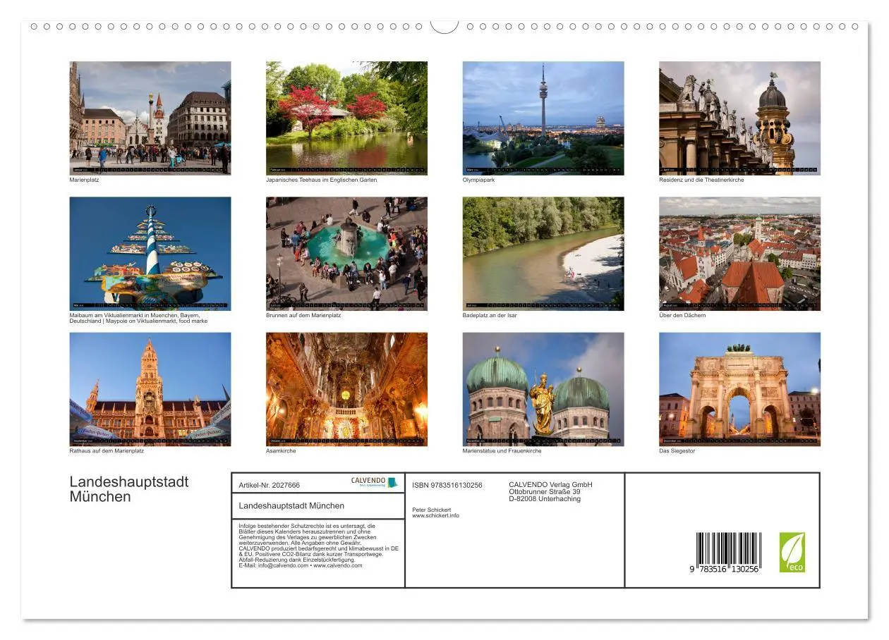 Bild: 9783516130256 | Landeshauptstadt München (hochwertiger Premium Wandkalender 2026...