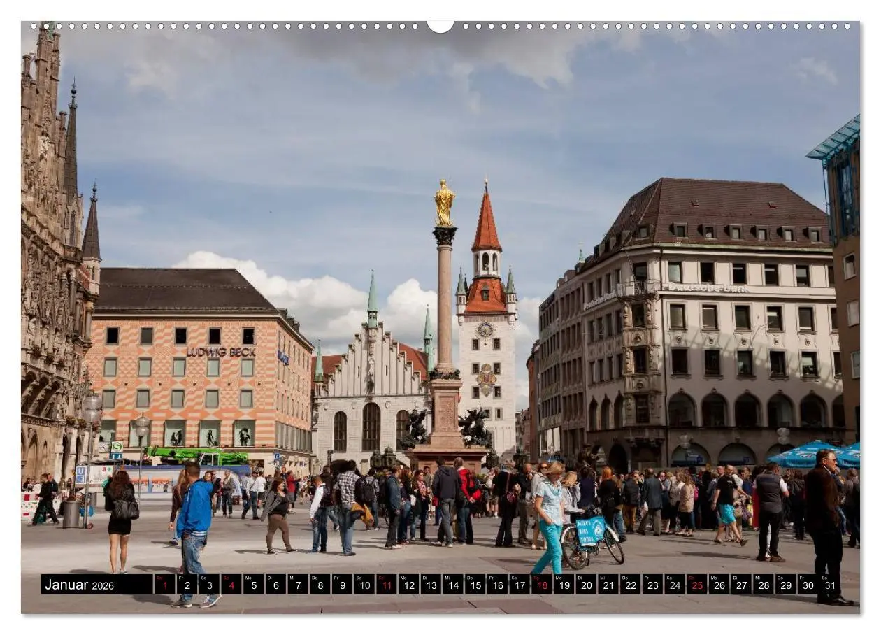 Bild: 9783516130256 | Landeshauptstadt München (hochwertiger Premium Wandkalender 2026...