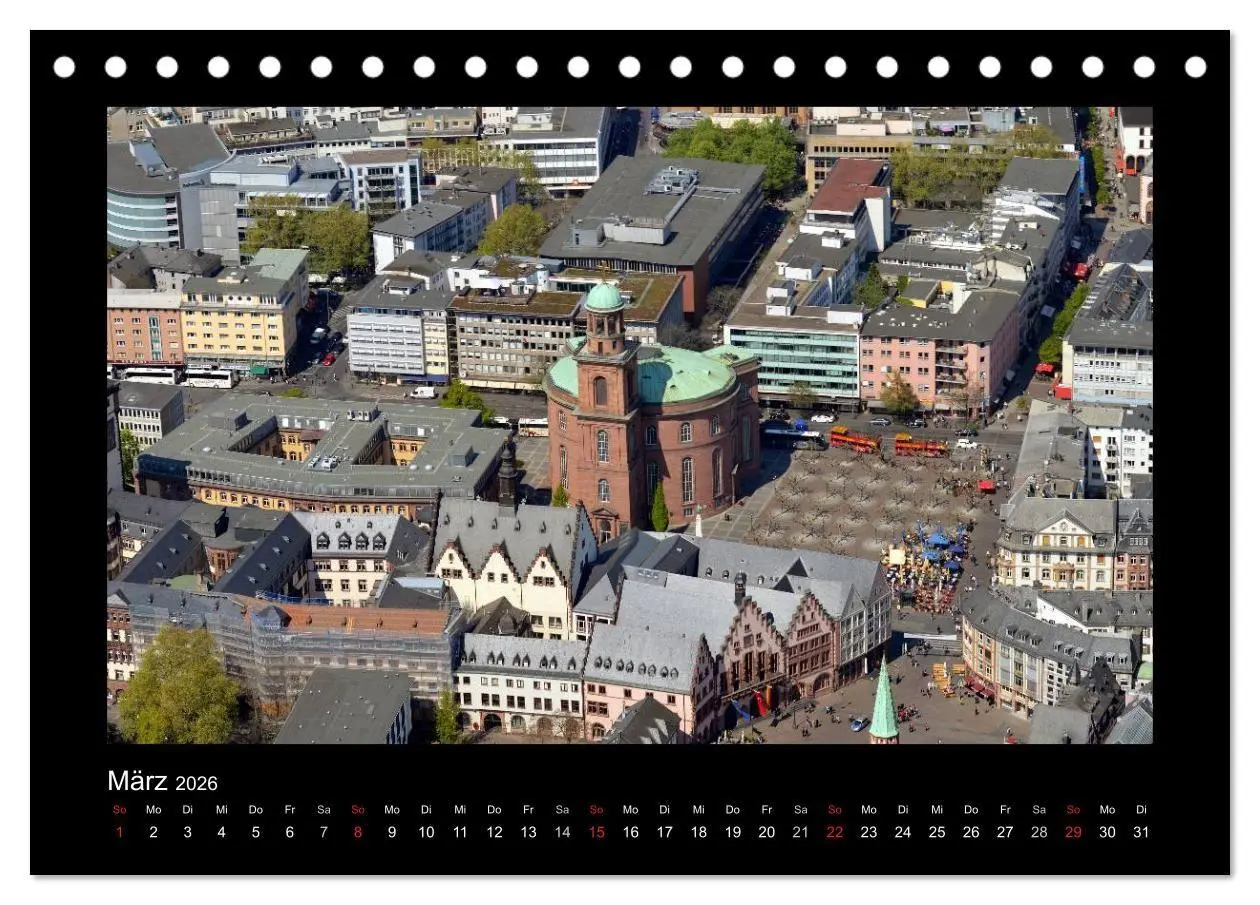 Bild: 9783516680256 | über den Dächern von FRANKFURT (Tischkalender 2026 DIN A5 quer),...