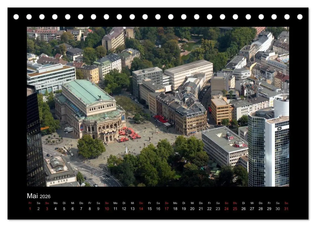 Bild: 9783516680256 | über den Dächern von FRANKFURT (Tischkalender 2026 DIN A5 quer),...