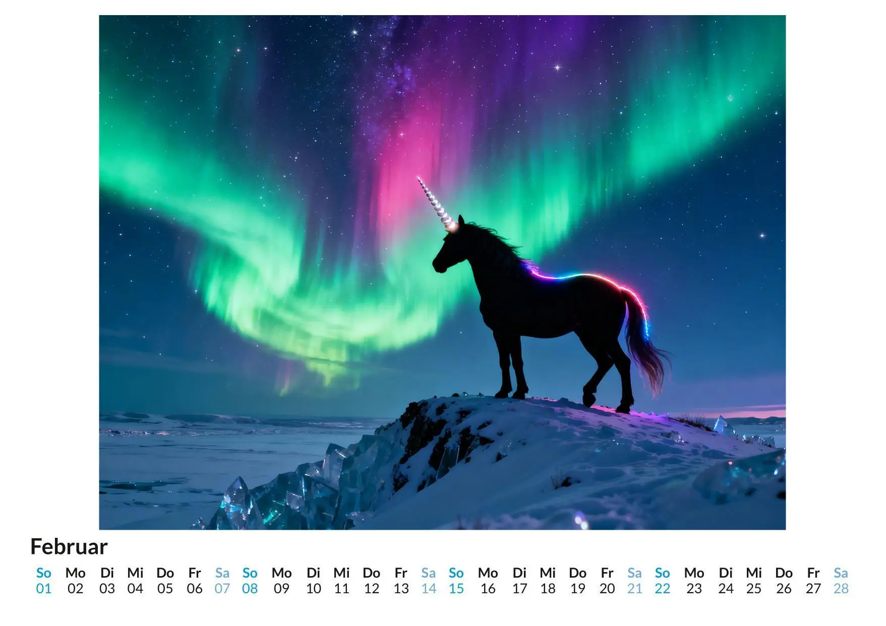 Bild: 9783695330256 | Einhorn | Luisa Schmidt | Kalender | Deutsch | 2026 | FlipFlop