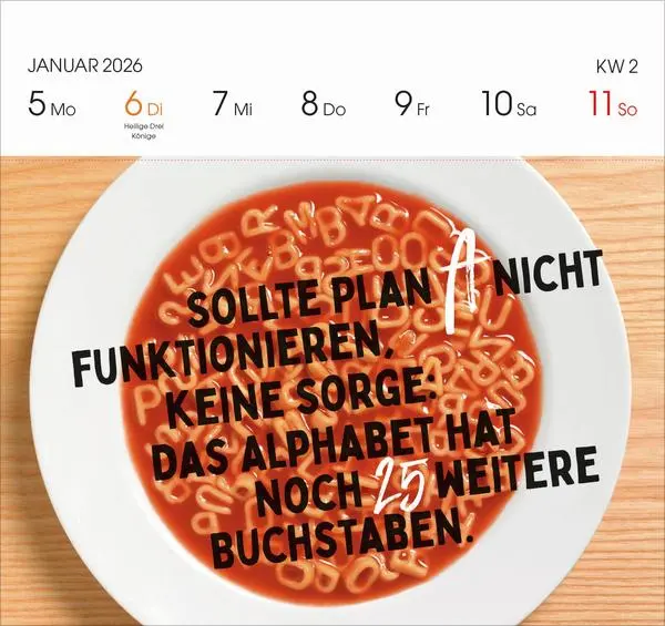 Bild: 9783731890256 | Lieber verrückt das Leben genießen 2026 | Verlag Korsch | Kalender