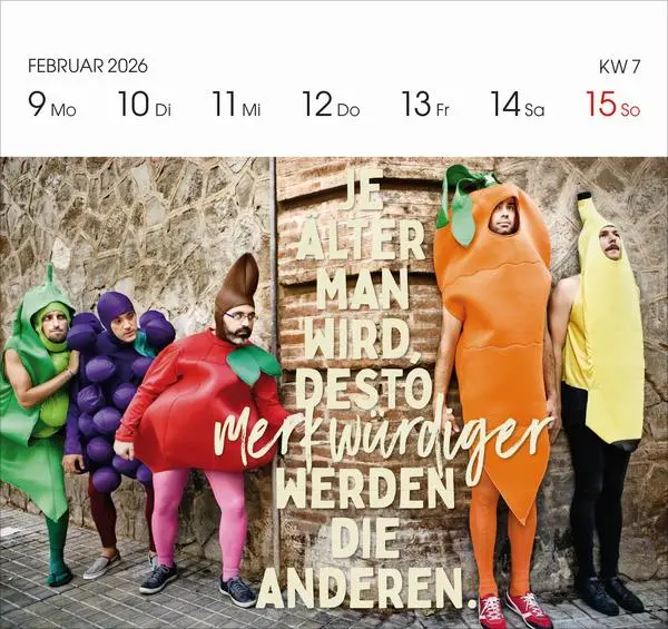 Bild: 9783731890256 | Lieber verrückt das Leben genießen 2026 | Verlag Korsch | Kalender