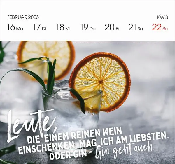 Bild: 9783731890256 | Lieber verrückt das Leben genießen 2026 | Verlag Korsch | Kalender