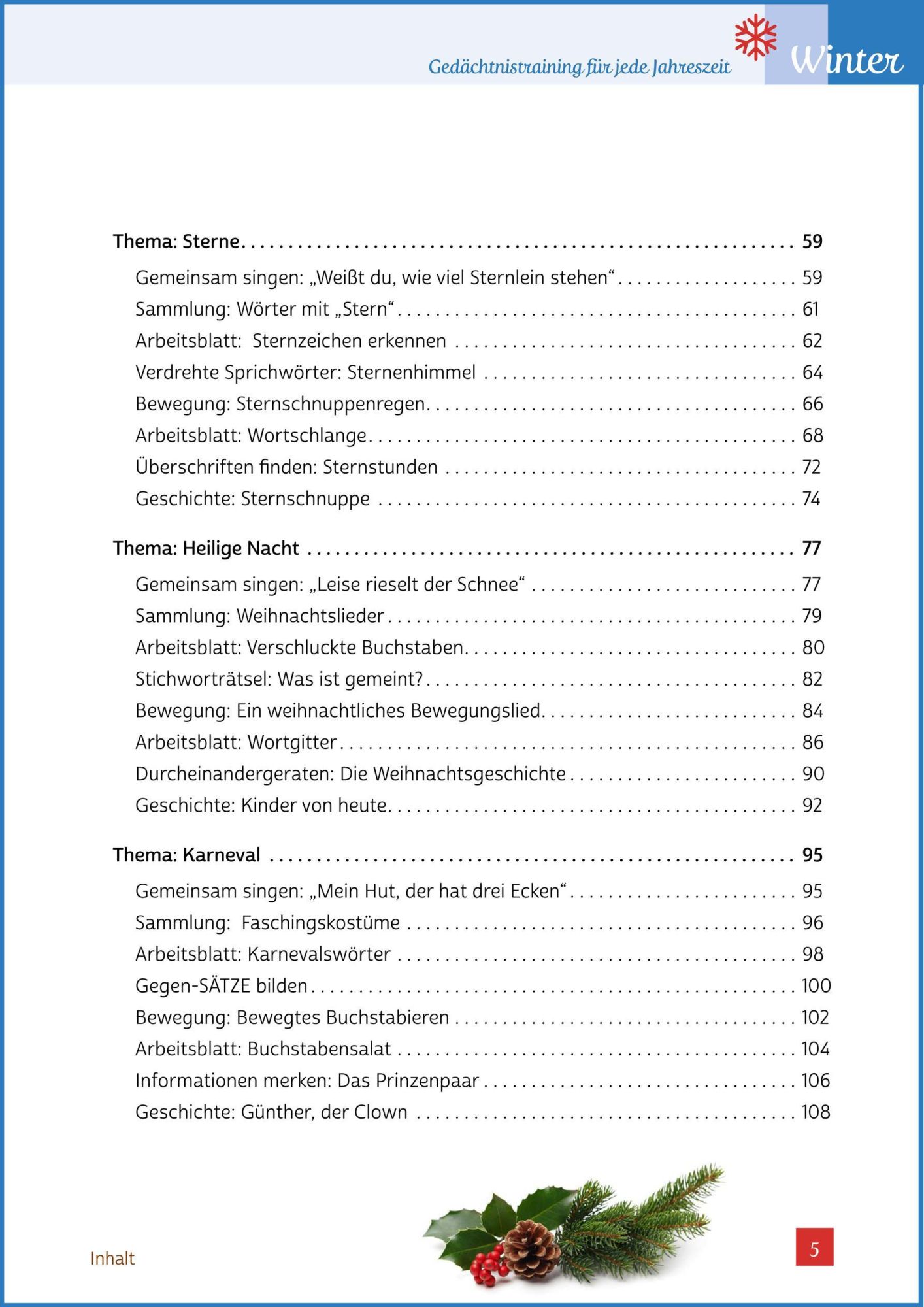 Bild: 9783944360256 | Gedächtnistraining für jede Jahreszeit - Winter | Natali Mallek | Buch
