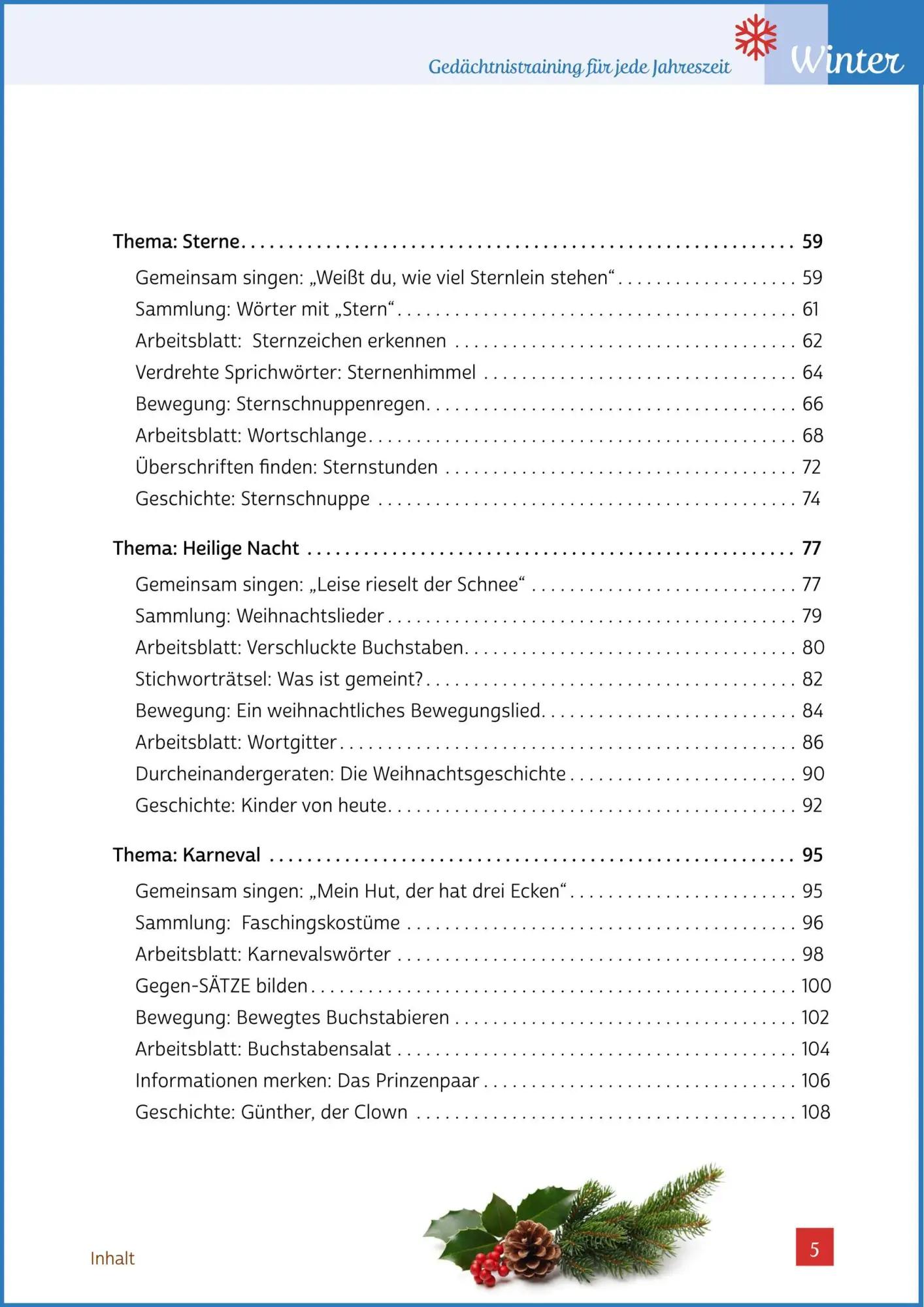 Bild: 9783944360256 | Gedächtnistraining für jede Jahreszeit - Winter | Natali Mallek | Buch