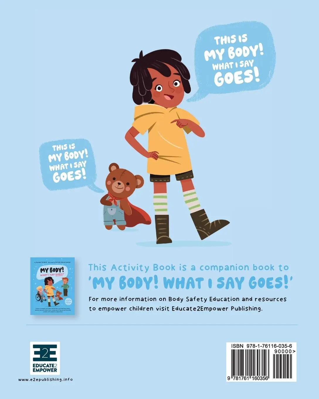 Rückseite: 9781761160356 | My Body! What I Say Goes! - Activity Book | Jayneen Sanders | Buch