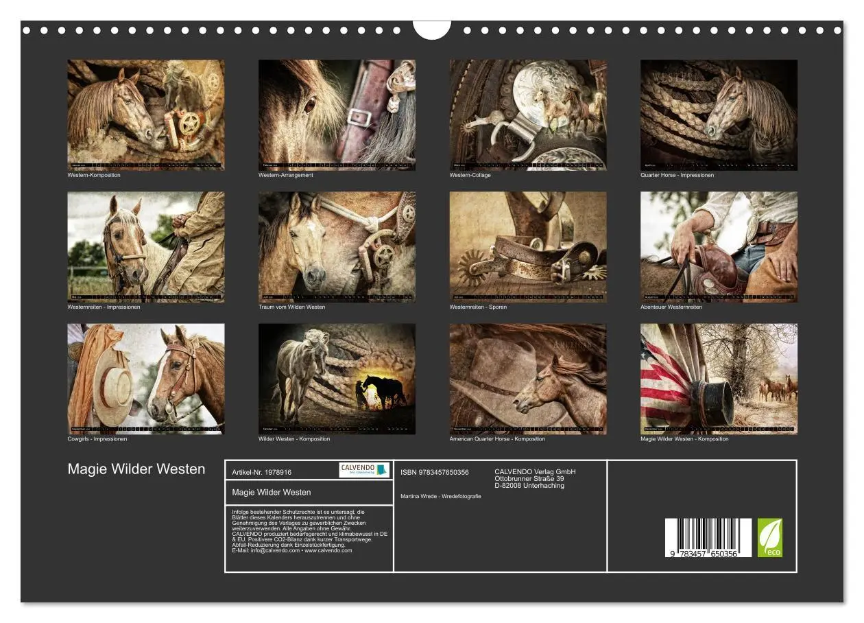 Bild: 9783457650356 | Magie Wilder Westen (Wandkalender 2026 DIN A3 quer), CALVENDO...
