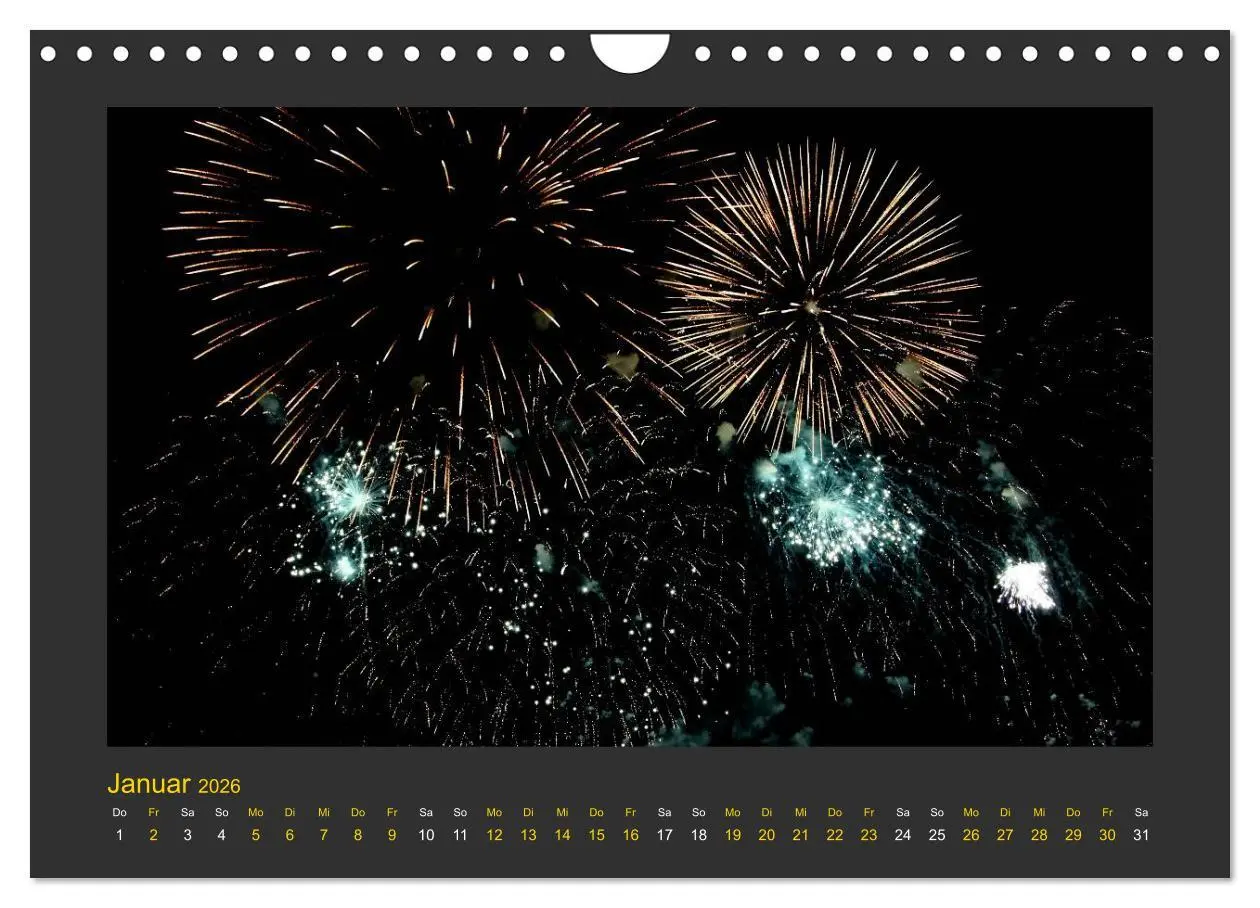 Bild: 9783516050356 | Feuerwerk - Explosives am Himmel (Wandkalender 2026 DIN A4 quer),...