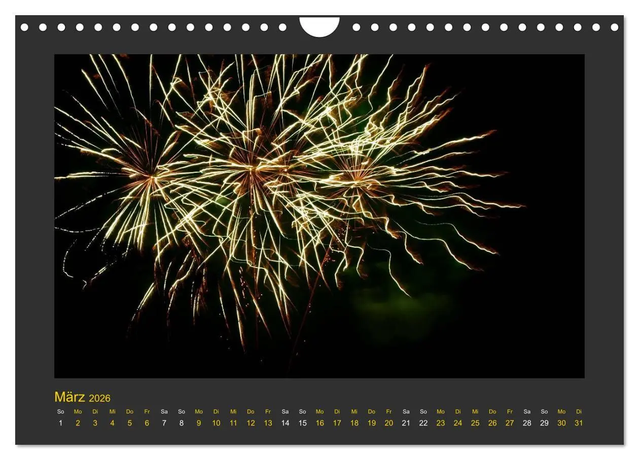Bild: 9783516050356 | Feuerwerk - Explosives am Himmel (Wandkalender 2026 DIN A4 quer),...