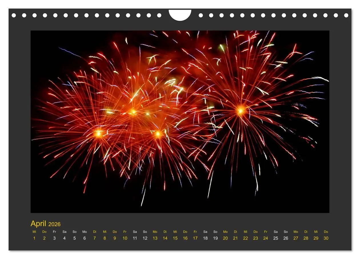Bild: 9783516050356 | Feuerwerk - Explosives am Himmel (Wandkalender 2026 DIN A4 quer),...