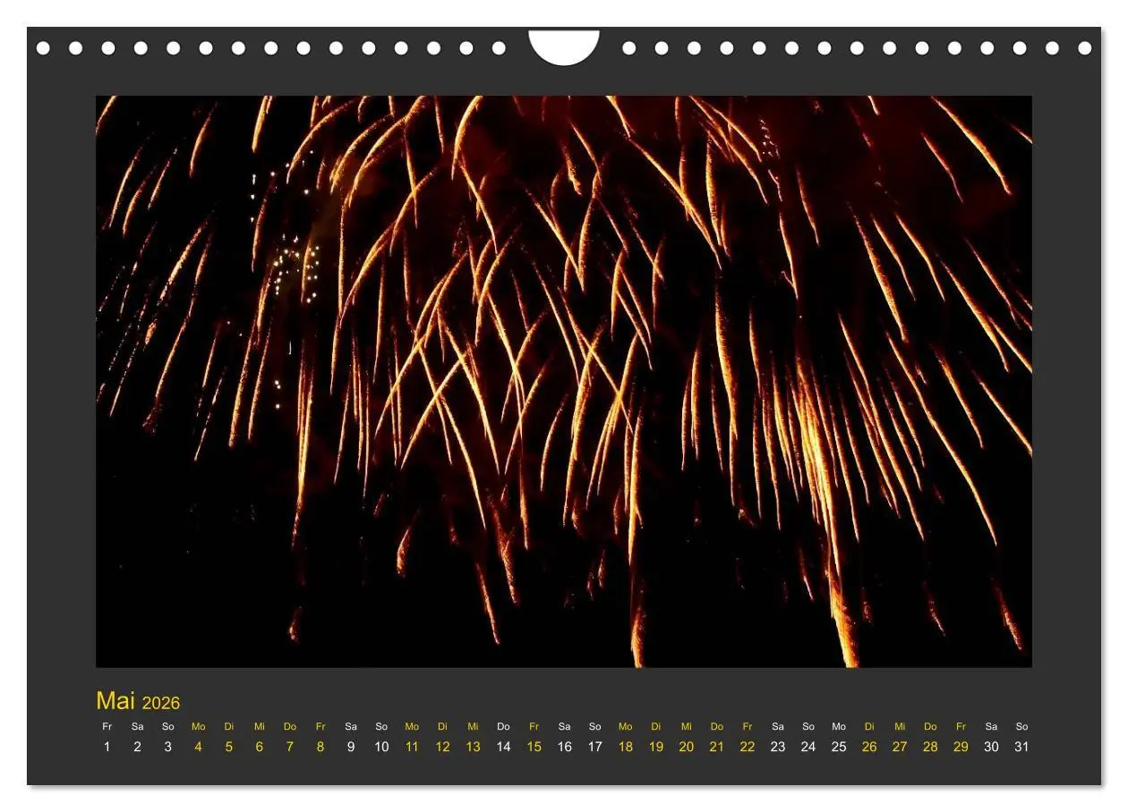 Bild: 9783516050356 | Feuerwerk - Explosives am Himmel (Wandkalender 2026 DIN A4 quer),...