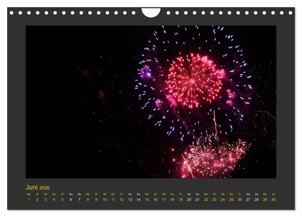 Bild: 9783516050356 | Feuerwerk - Explosives am Himmel (Wandkalender 2026 DIN A4 quer),...