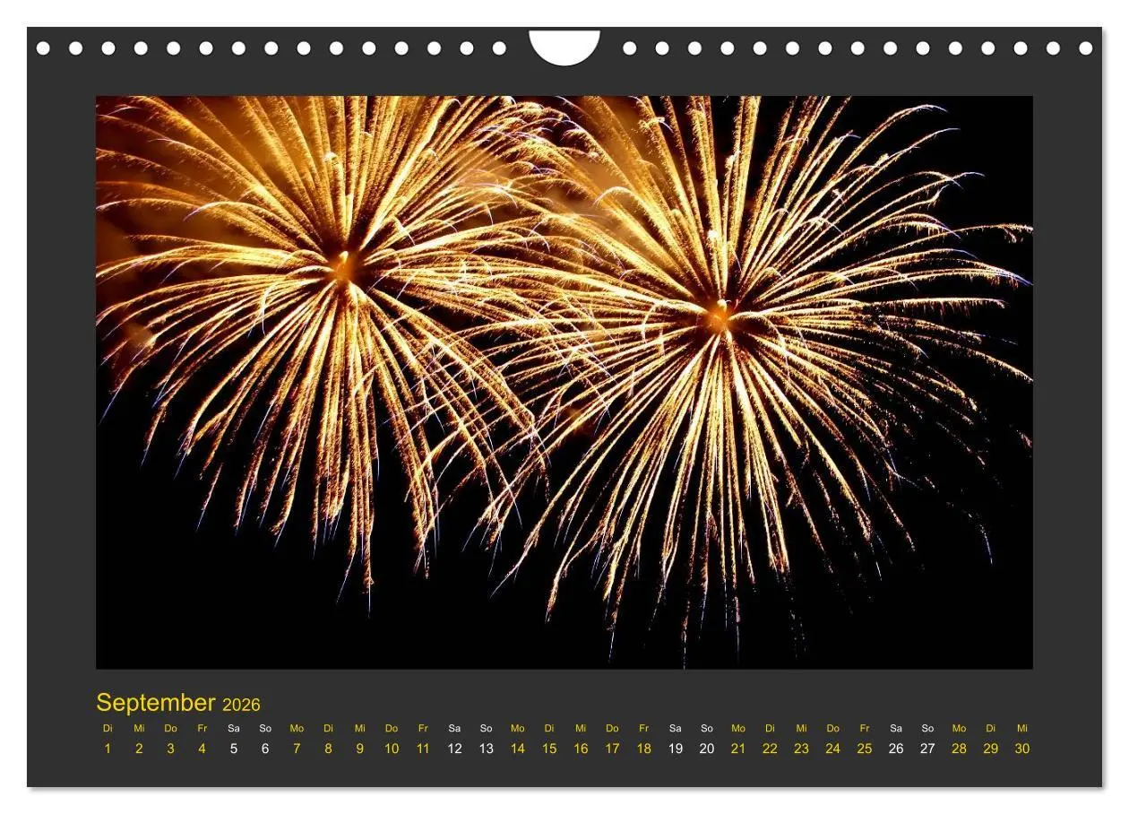 Bild: 9783516050356 | Feuerwerk - Explosives am Himmel (Wandkalender 2026 DIN A4 quer),...