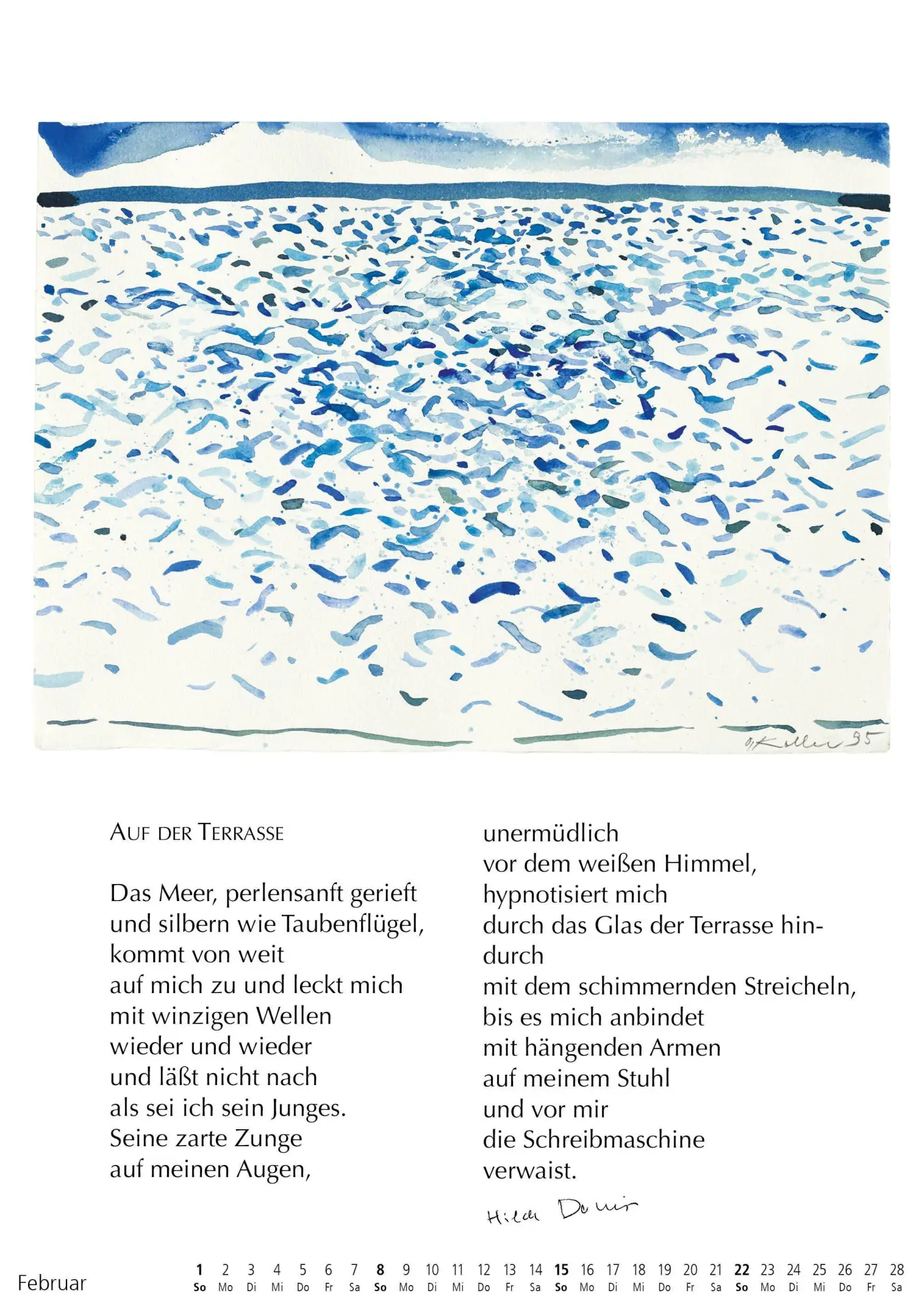 Bild: 9783985490356 | Im Gleichgewicht 2027 | Hilde Domin | Kalender | 14 S. | Deutsch