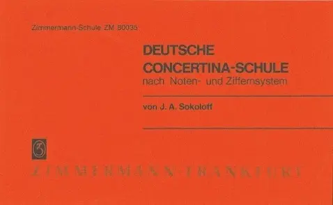 Cover: 9790010800356 | Concertinaschule (Deutsche) | J. A. Sokolóff | Schulen Rote-Schulen