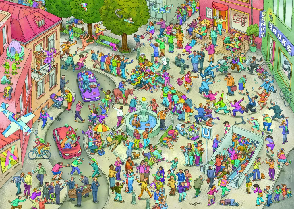 Bild: 4001689300456 | Mobile Zombies | 1000 Teile | Spiel | 30045 | Deutsch | 2023 | Heye