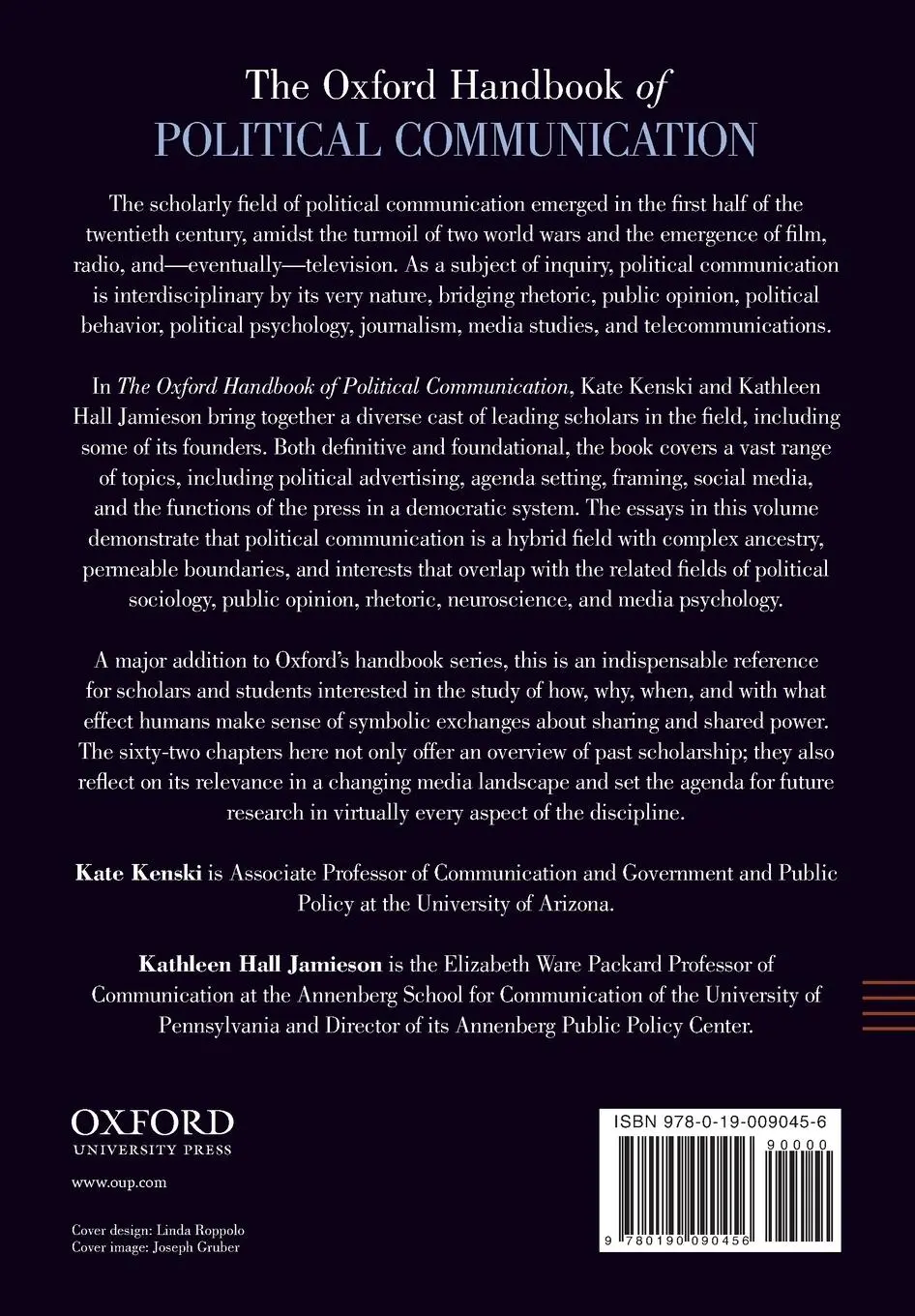 Rückseite: 9780190090456 | Oxford Handbook of Political Communication | Kate Kenski (u. a.)