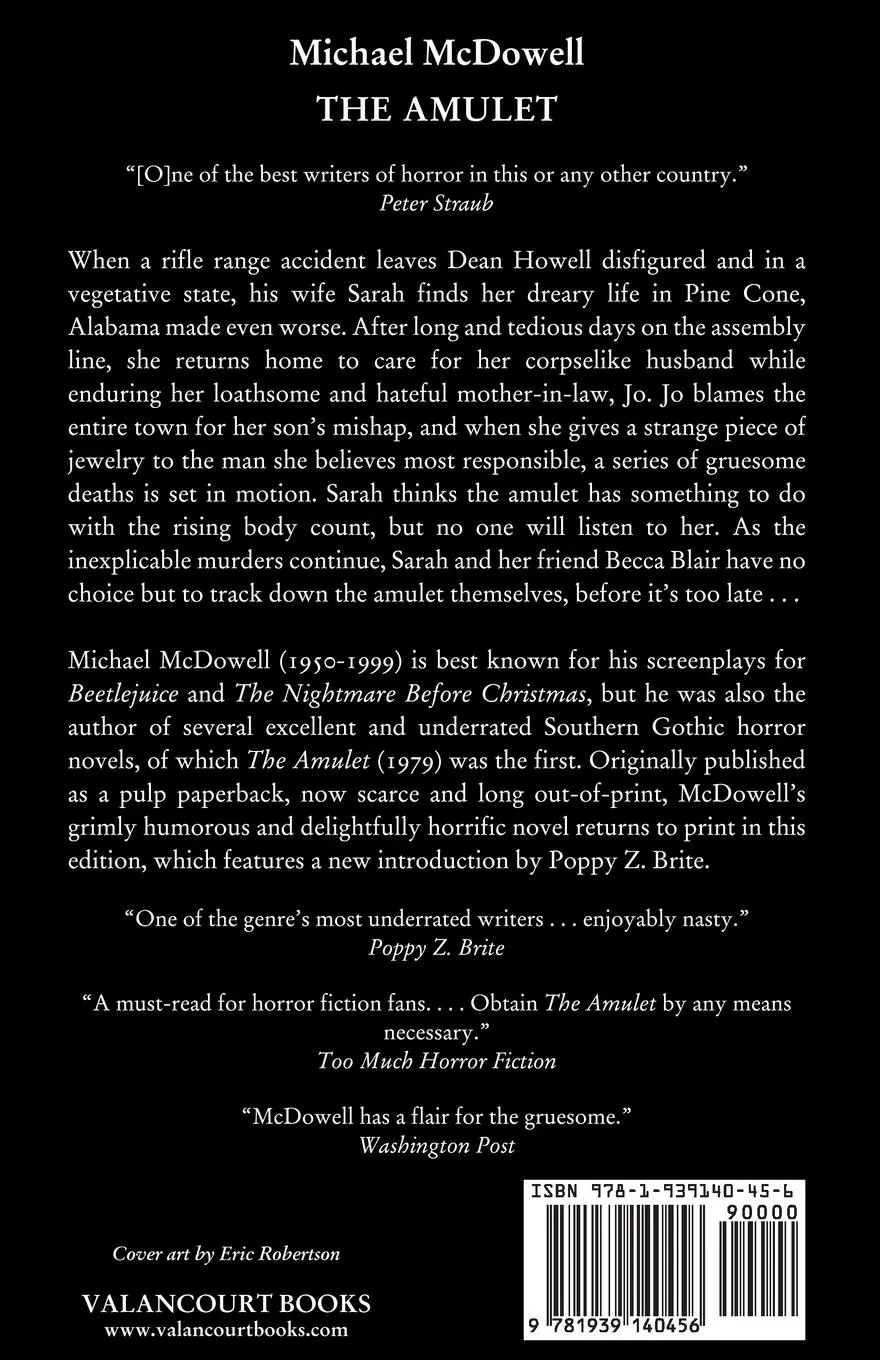 Rückseite: 9781939140456 | The Amulet | Michael Mcdowell | Taschenbuch | Englisch | 2013