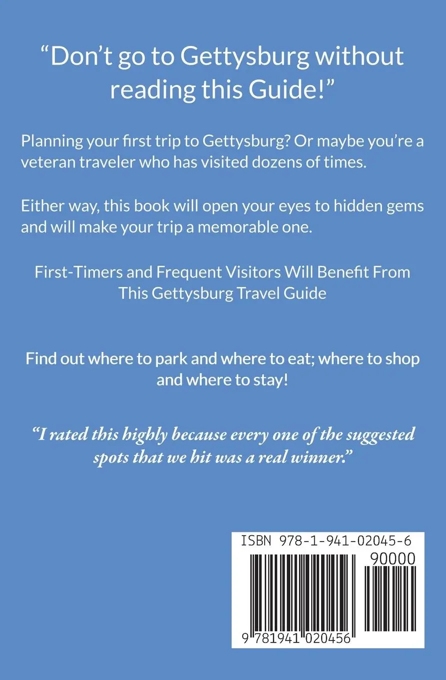 Rückseite: 9781941020456 | Gettysburg Handbook and Insider's Travel Guide | Jessica James | Buch