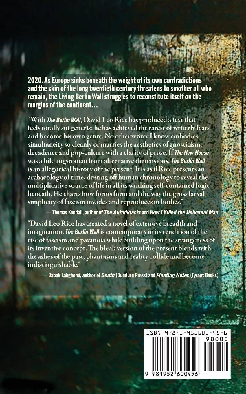 Rückseite: 9781952600456 | The Berlin Wall | David Leo Rice | Taschenbuch | Englisch | 2024