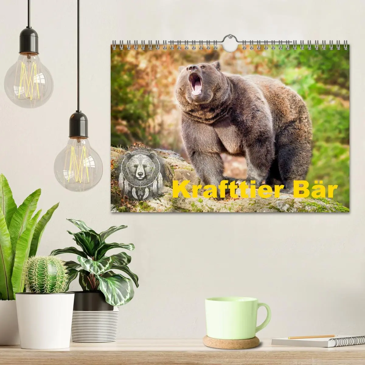 Bild: 9783457260456 | Krafttier Bär (Wandkalender 2026 DIN A4 quer), CALVENDO Monatskalender