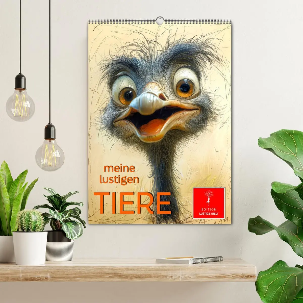 Bild: 9783516280456 | Meine lustigen Tiere (Wandkalender 2026 DIN A2 hoch), CALVENDO...