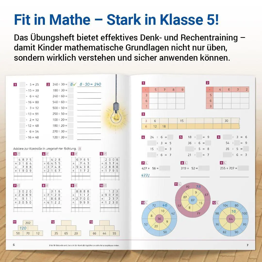 Bild: 9783619550456 | Das Übungsheft Mathematik 5 | Denk- und Rechentraining, Klasse 5