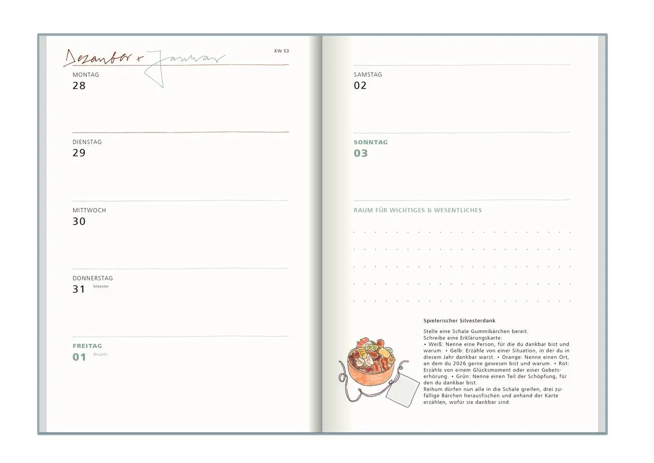 Bild: 9783761570456 | vergissmeinnicht 2026 - Taschenkalender | Anja Schäfer | Kalender