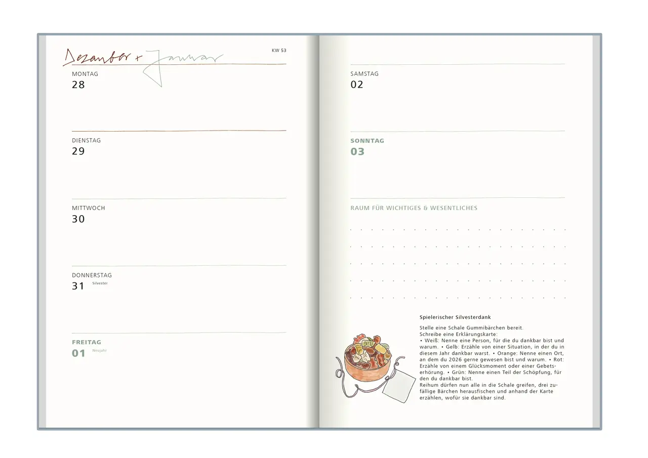 Bild: 9783761570456 | vergissmeinnicht 2026 - Taschenkalender | Anja Schäfer | Kalender