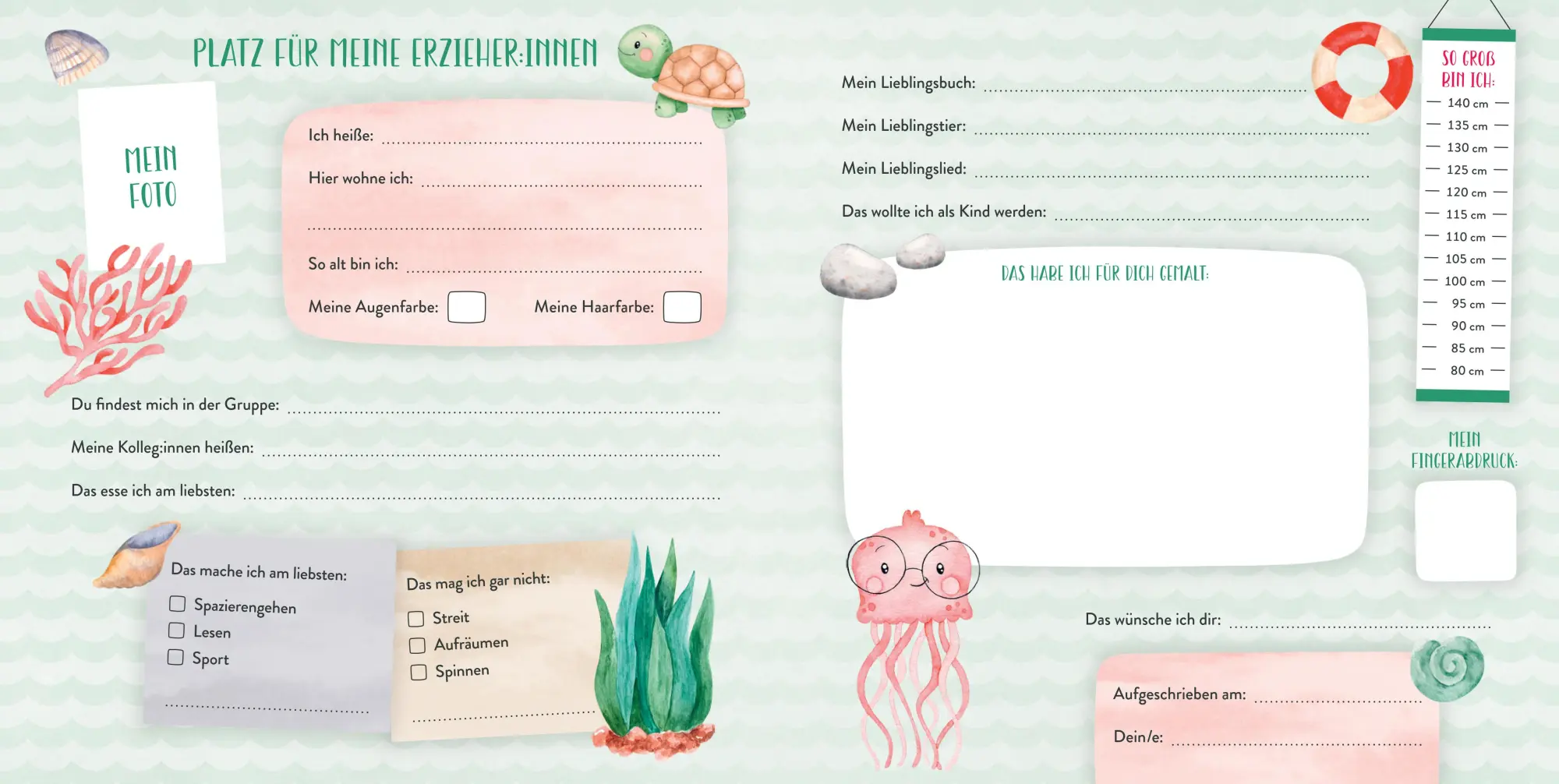 Bild: 9783833910456 | Meine Kindergartenfreunde - Unter Wasser | Buch | 64 S. | Deutsch