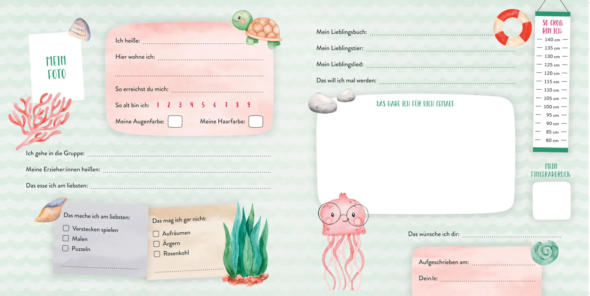 Bild: 9783833910456 | Meine Kindergartenfreunde - Unter Wasser | Buch | 64 S. | Deutsch