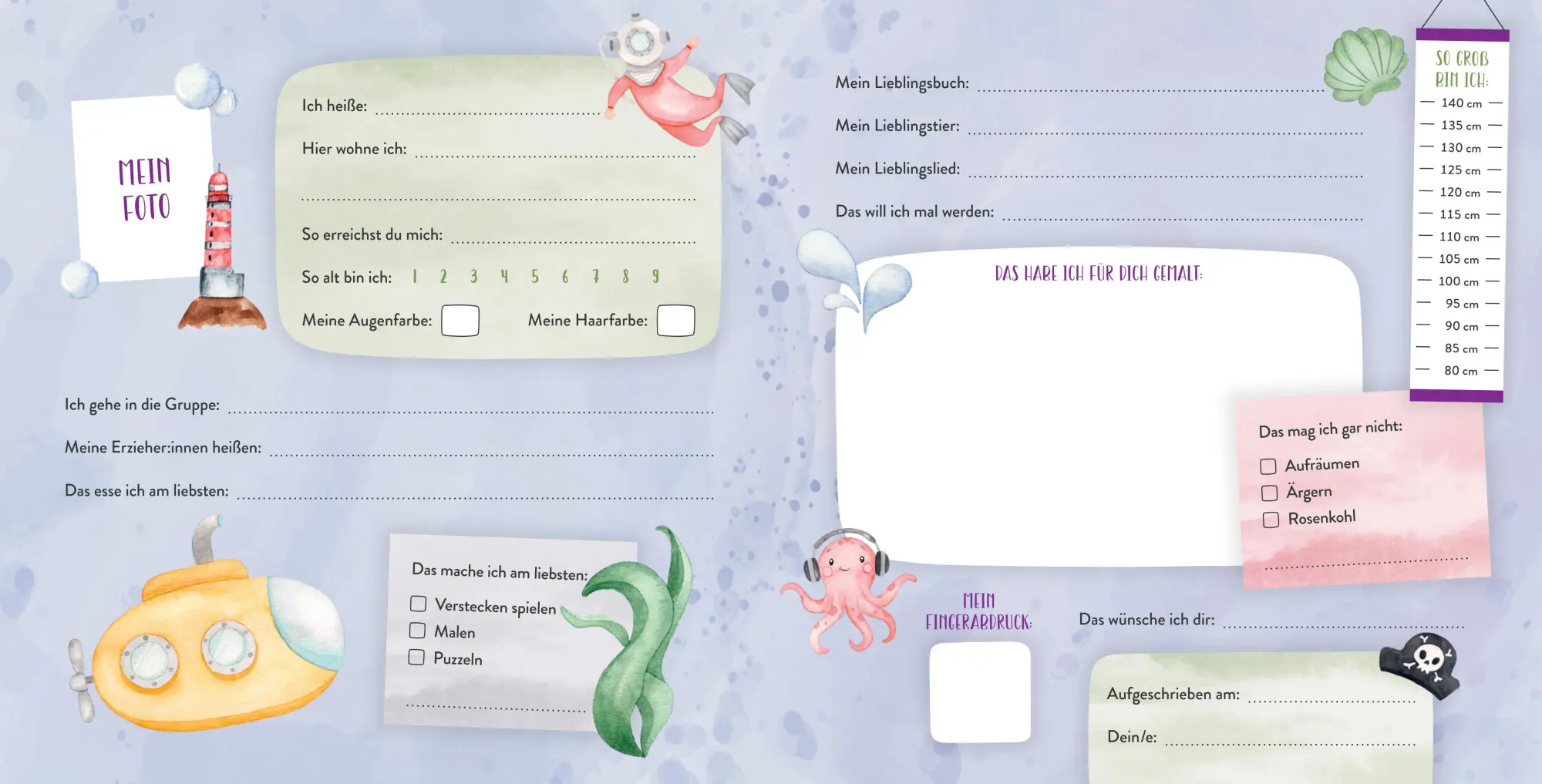 Bild: 9783833910456 | Meine Kindergartenfreunde - Unter Wasser | Buch | 64 S. | Deutsch