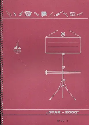 Cover: 4260078850556 | Notenheft, 12 Systeme Spiralbindung - STAR 2000 | Blatt