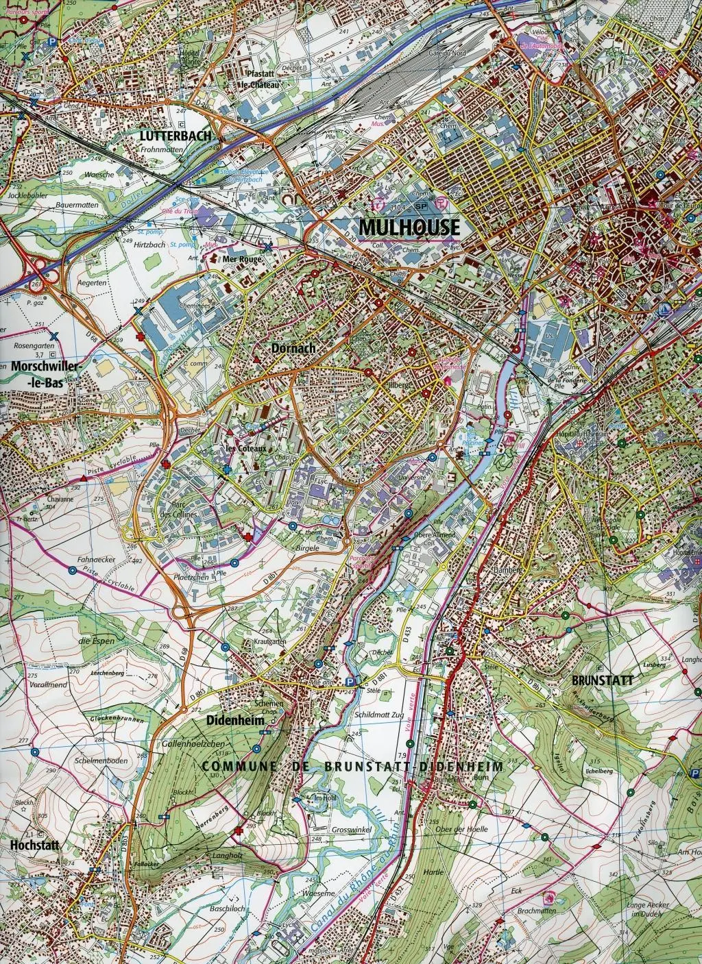 Bild: 9782758550556 | Mulhouse.Forêt Domaniale de la Hardt 1:25 000 | (Land-)Karte | 2020
