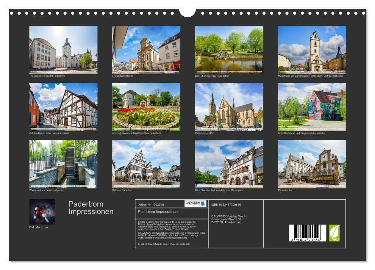 Bild: 9783457700556 | Paderborn Impressionen (Wandkalender 2026 DIN A3 quer), CALVENDO...