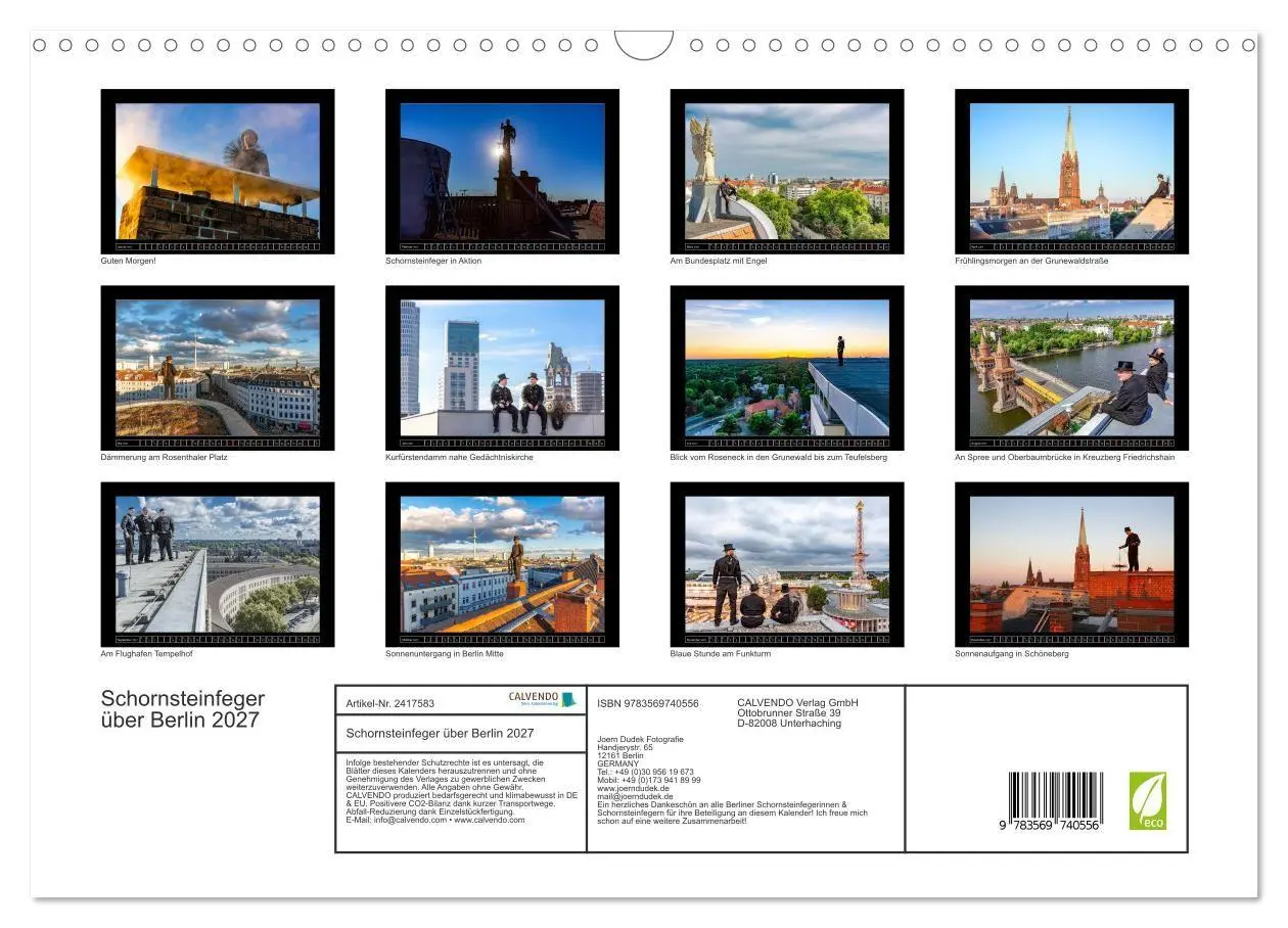 Bild: 9783569740556 | Schornsteinfeger über Berlin 2027 (Wandkalender 2027 DIN A3 quer),...