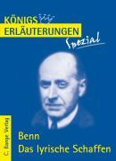 Cover: 9783804430556 | Erläuterungen zu Gottfried Benn: Das lyrische Schaffen | Benn | Buch