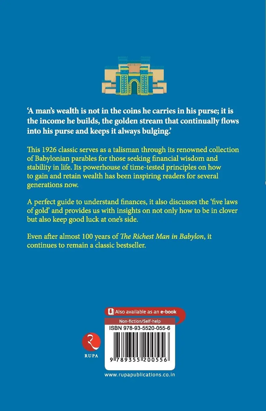 Rückseite: 9789355200556 | THE RICHEST MAN IN BABYLON | George S. Clason | Taschenbuch | Englisch