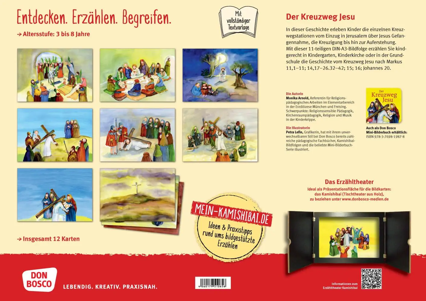 Bild: 4260179510656 | Der Kreuzweg Jesu. Kamishibai Bildkartenset | Monika Arnold | Box