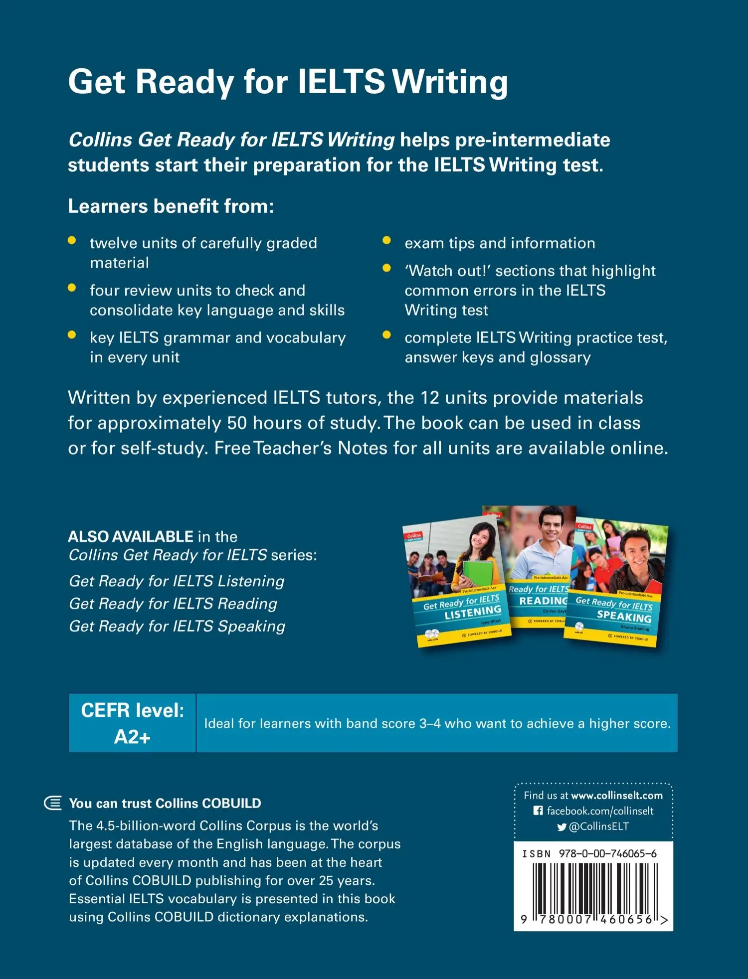Rückseite: 9780007460656 | Get Ready for Ielts Writing | Fiona Aish (u. a.) | Taschenbuch | 2012