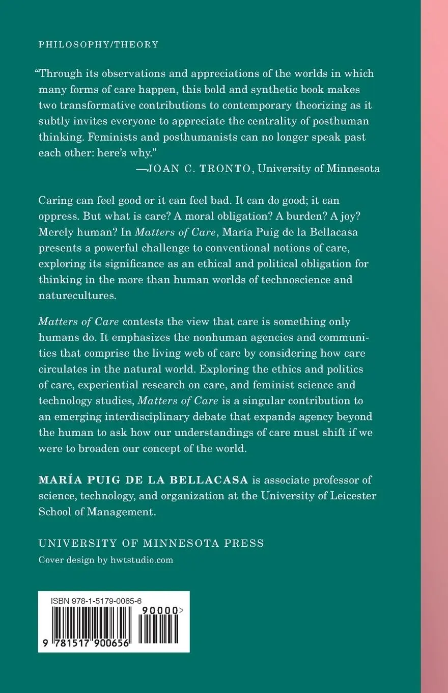 Rückseite: 9781517900656 | Matters of Care | Speculative Ethics in More than Human Worlds | Buch