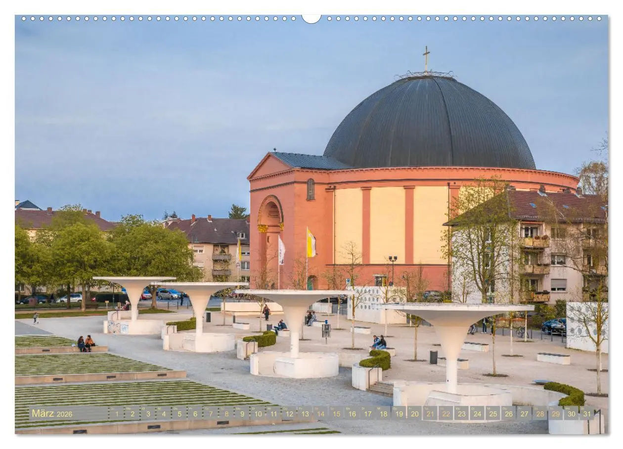 Bild: 9783457620656 | Darmstadt im Licht (Wandkalender 2026 DIN A2 quer), CALVENDO...