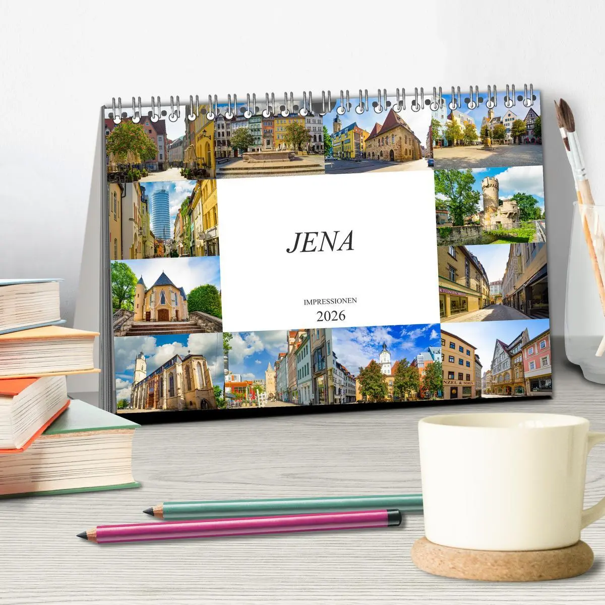 Bild: 9783457790656 | Jena Impressionen (Tischkalender 2026 DIN A5 quer), CALVENDO...